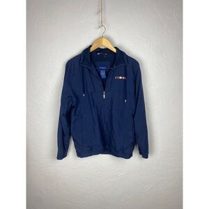 Catalina Navy Blue Windbreaker‎ Jacket Military Ribbon Detail Casual Lightweight